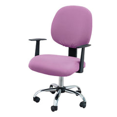 2pcs Office Chair Cover Stretch Elastic Jacquard Desk Computer Chair Solid