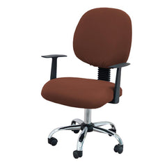 2pcs Office Chair Cover Stretch Elastic Jacquard Desk Computer Chair Solid