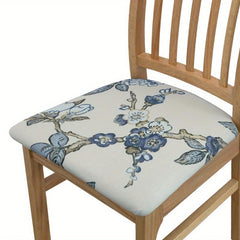 Jacquard Elastic Cushion Cover for Dining Chair
