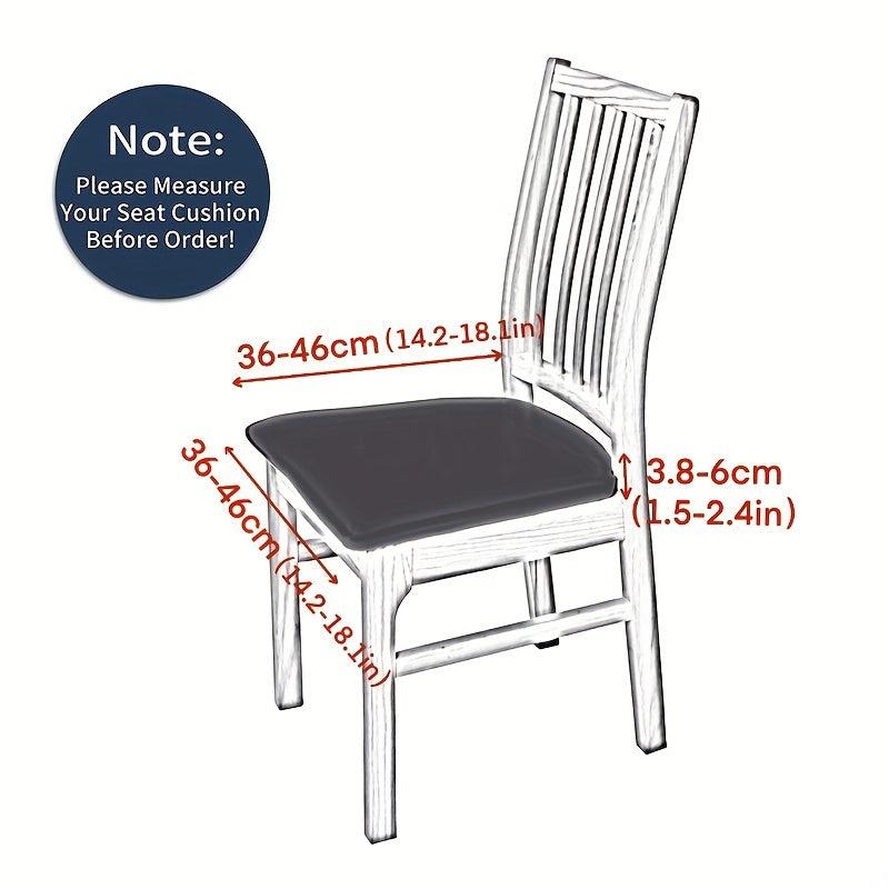 Jacquard Elastic Cushion Cover for Dining Chair