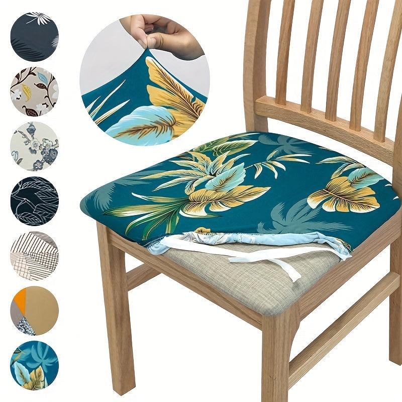 Jacquard Elastic Cushion Cover for Dining Chair