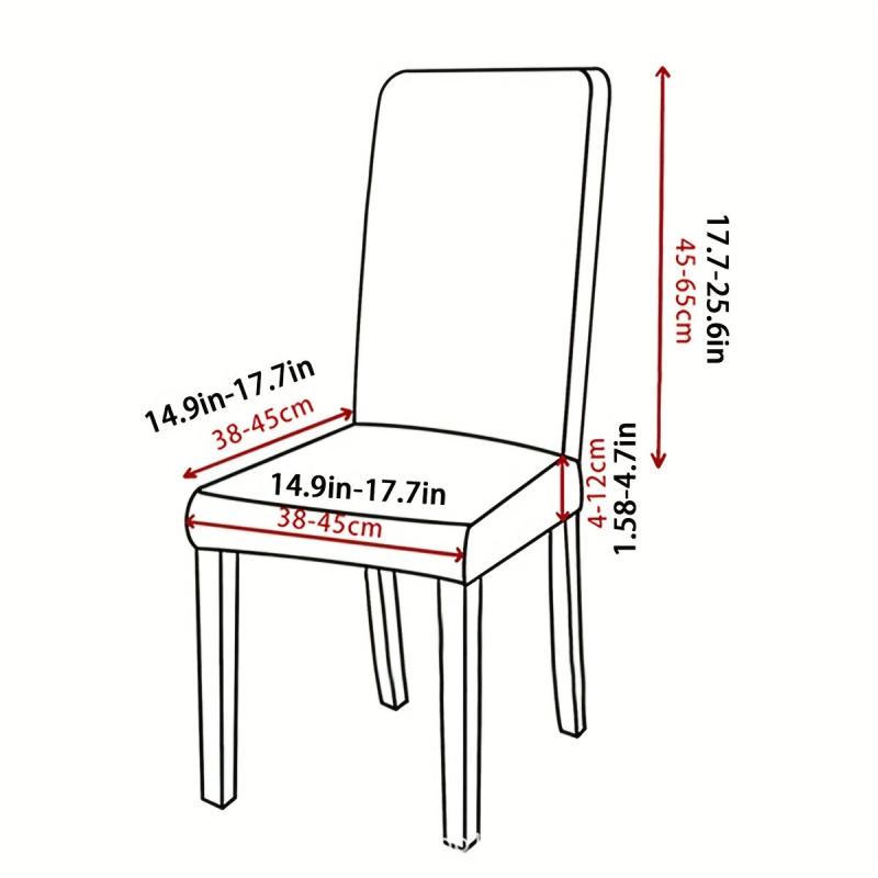 Waterproof Stretch PU Leather Dining Chair Slipcover for Home Decor