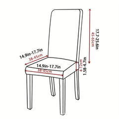 Waterproof Stretch PU Leather Dining Chair Slipcover for Home Decor