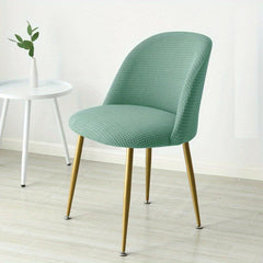 Polar Fleece Low Back Dining Chair Cover Elastic Stretch Protective Cover