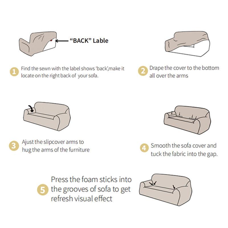 Non Slip Sofa Cover for Pets with Elastic Bottom