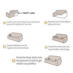 Non Slip Sofa Cover for Pets with Elastic Bottom
