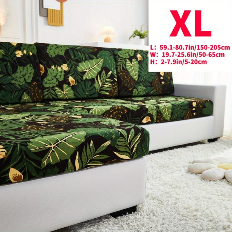 Greenery Leaf Printed Sofa Slipcover Stretch Furniture Protector