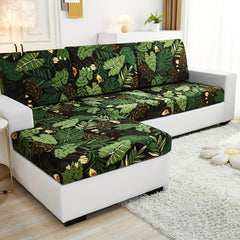 Greenery Leaf Printed Sofa Slipcover Stretch Furniture Protector