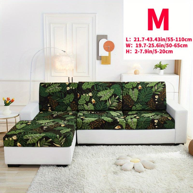 Greenery Leaf Printed Sofa Slipcover Stretch Furniture Protector