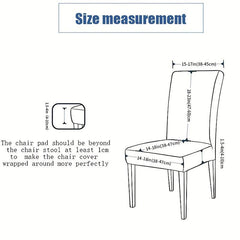 Flower Printed Elastic Dining Chair Covers - Protect Your Furniture with Style
