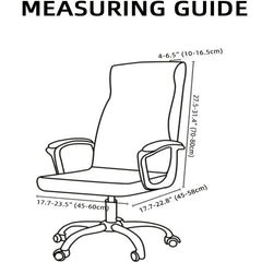 Stretchable Office Chair Slipcover Jacquard Computer Chair Cover Armchair