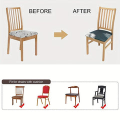 Printed Waterproof Dining Chair Slipcover Furniture Protector