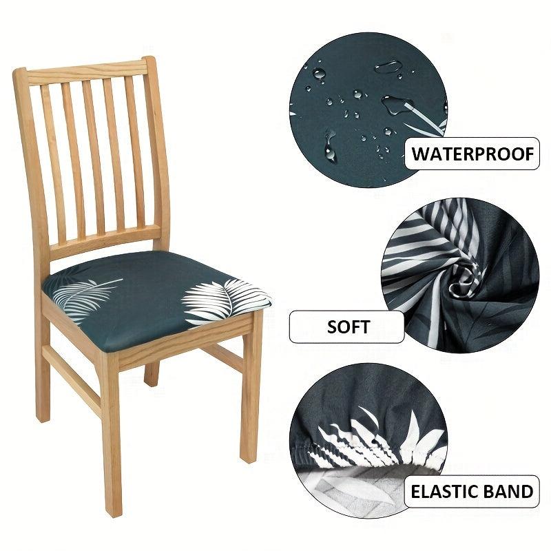 Printed Waterproof Dining Chair Slipcover Furniture Protector