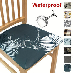 Printed Waterproof Dining Chair Slipcover Furniture Protector