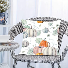Thanksgiving Fall Cushion Cover 18''x18'' Zippered Printed Pillowcase