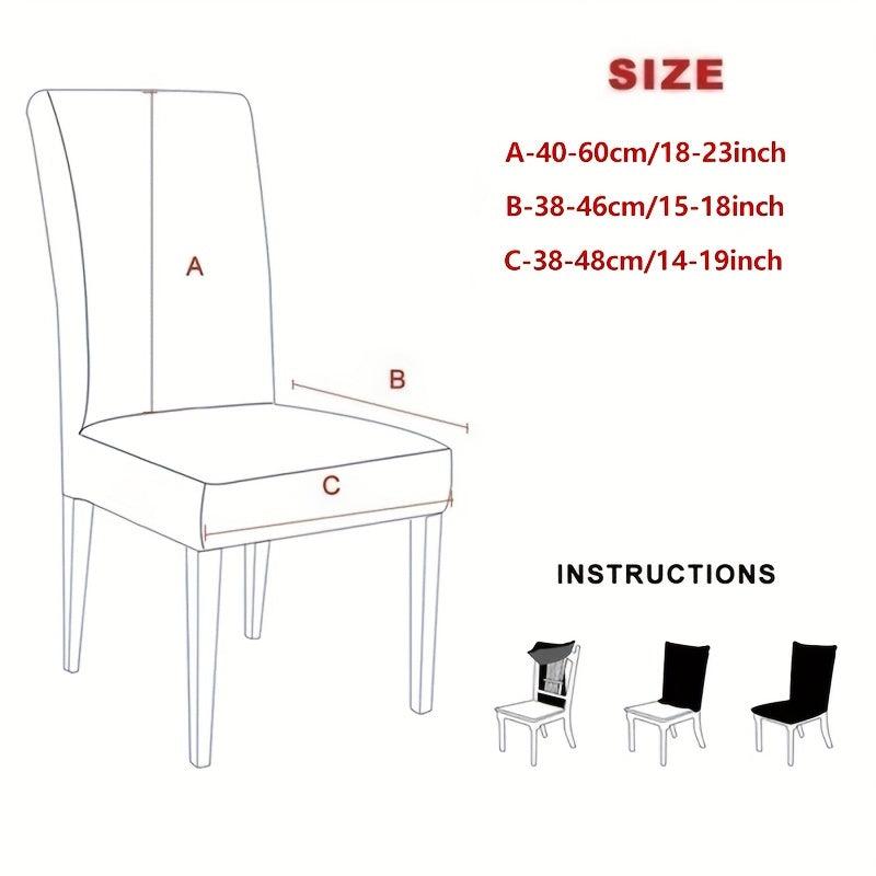 1pc Universal Dining Chair Cover Elastic Stool Set Cover Backrest Cushion