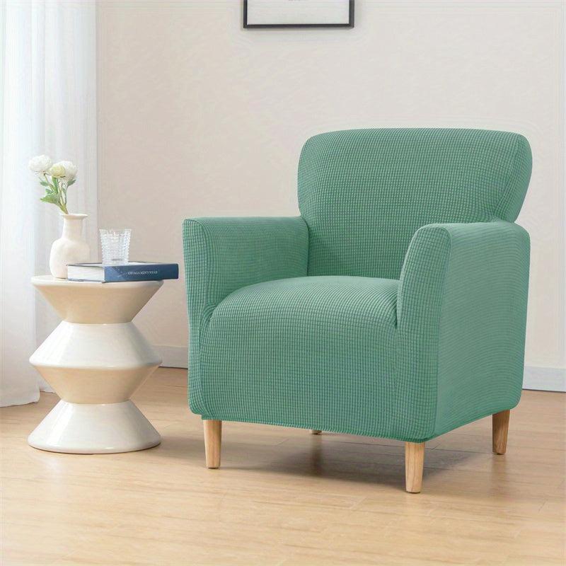 Polar Fleece Tub Chair Cover Spandex Armchair Slipcovers Elastic Sofa Covers