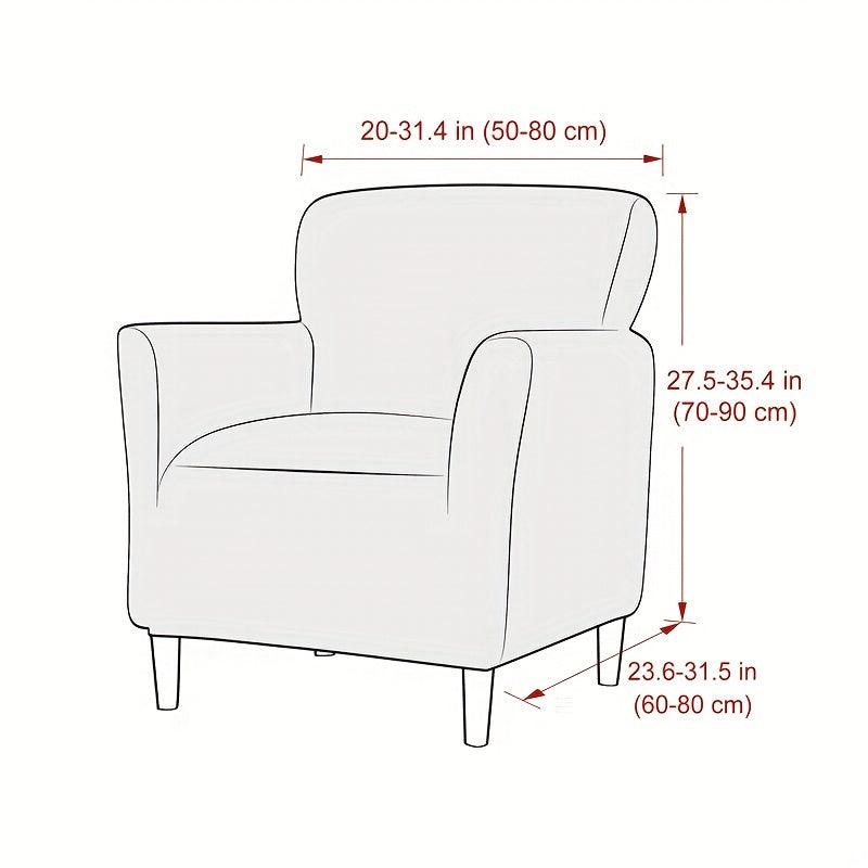 Polar Fleece Tub Chair Cover Spandex Armchair Slipcovers Elastic Sofa Covers