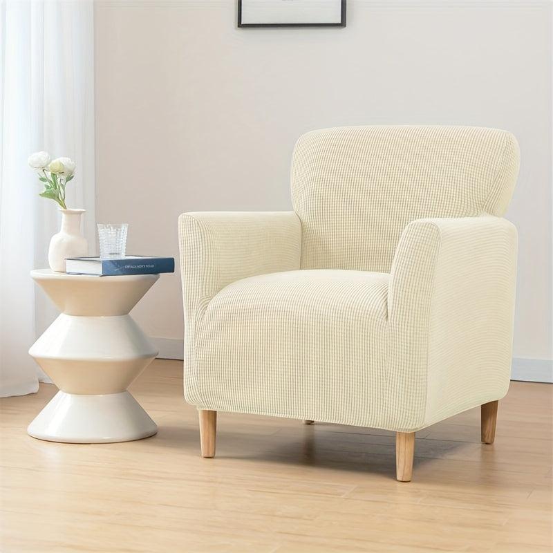 Polar Fleece Tub Chair Cover Spandex Armchair Slipcovers Elastic Sofa Covers