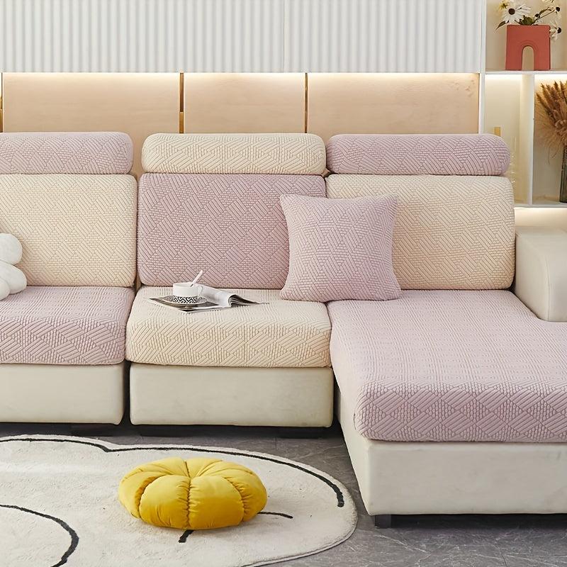 Elastic Sofa Cover Thick Dustproof Solid Slipcover Four Seasons Universal