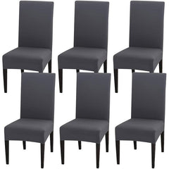 6pcs Stretchy Chair Covers Removable & Washable Seat Protector