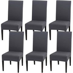 6pcs Stretchy Chair Covers Removable & Washable Seat Protector