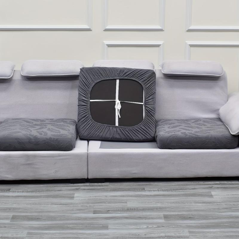 Waterproof Jacquard Leaf Pattern Sofa Slipcover with Cushion Cover