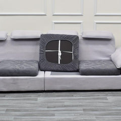Waterproof Jacquard Leaf Pattern Sofa Slipcover with Cushion Cover