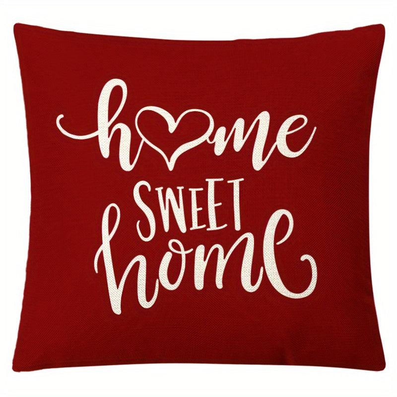 Daisy Flower Linen Cushion Cover Digital Printed Pillow Case