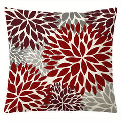 Daisy Flower Linen Cushion Cover Digital Printed Pillow Case