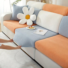 1pc Jacquard Sofa Slipcover Universal Elastic Sofa Cover