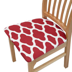 Stretchy Printed Chair Seat Covers - Removable & Washable Slipcover Protector