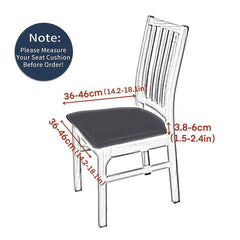 Stretchy Printed Chair Seat Covers - Removable & Washable Slipcover Protector