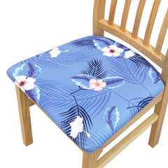 Stretchy Printed Chair Seat Covers - Removable & Washable Slipcover Protector