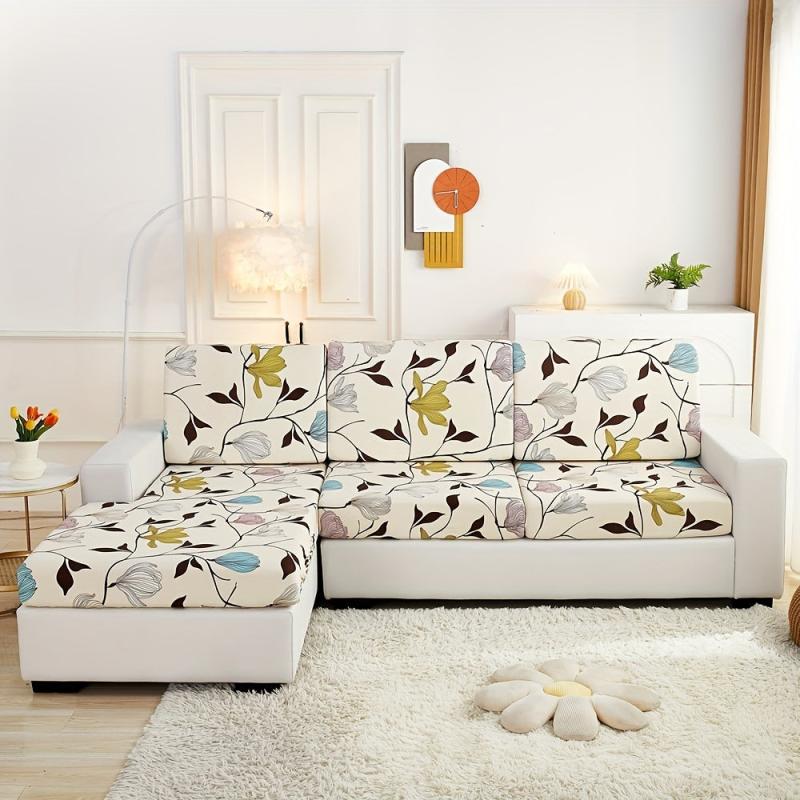 Flower Printed Sofa Slipcover Non Slip Furniture Protector