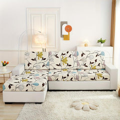 Flower Printed Sofa Slipcover Non Slip Furniture Protector