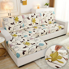 Flower Printed Sofa Slipcover Non Slip Furniture Protector