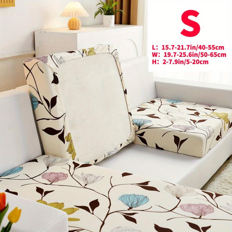 Flower Printed Sofa Slipcover Non Slip Furniture Protector