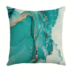 Gray Abstract Linen Blend Cushion Cover