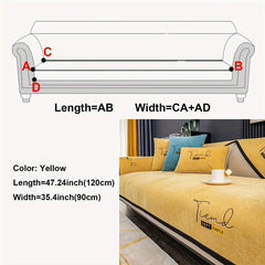Chenille Non-slip Couch Cover for Living Room Sofa