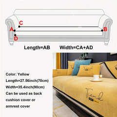 Chenille Non-slip Couch Cover for Living Room Sofa