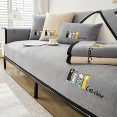 Soft Sofa Slipcover Pets Friendly Non-slip Furniture Protector Washable