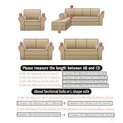 Gray Geometric Sofa Slipcover Furniture Protector for Home Decor