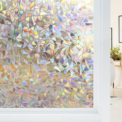 Rainbow Decorative Window Film - Stained Glass Privacy Film