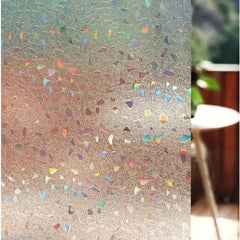 Rainbow Decorative Window Film - Stained Glass Privacy Film