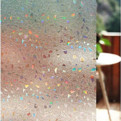Rainbow Decorative Window Film - Stained Glass Privacy Film