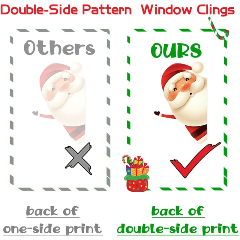 Christmas Snowflake Window Clings Window Stickers Glass Window Decorations