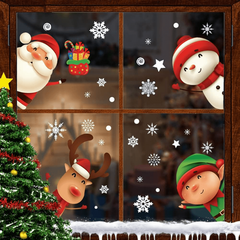 Christmas Snowflake Window Clings Window Stickers Glass Window Decorations