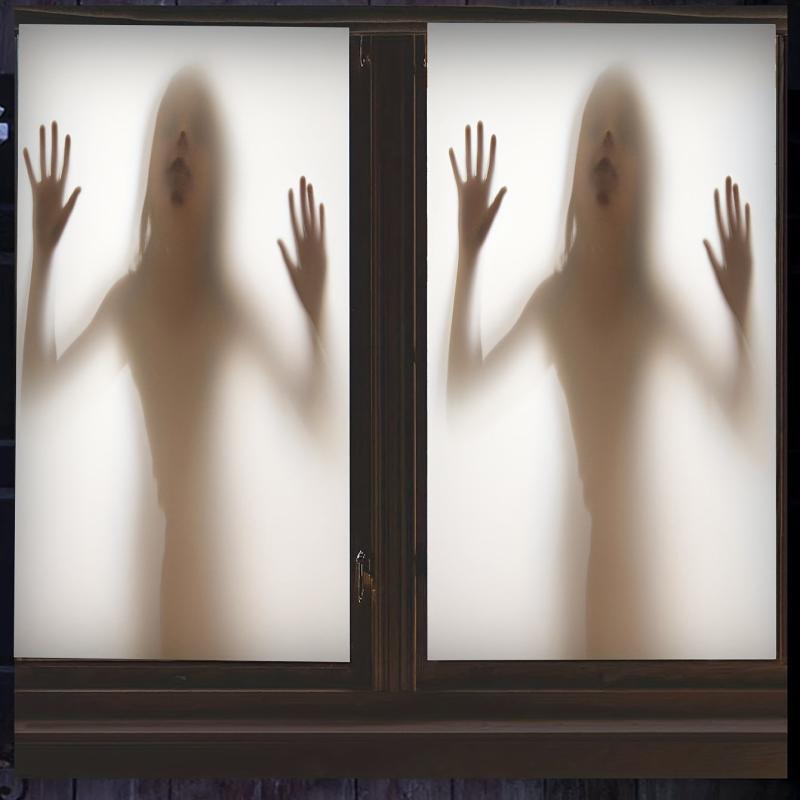 Halloween Ghost Glass Window Film Sticker for Home Decor