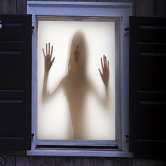 Halloween Ghost Glass Window Film Sticker for Home Decor